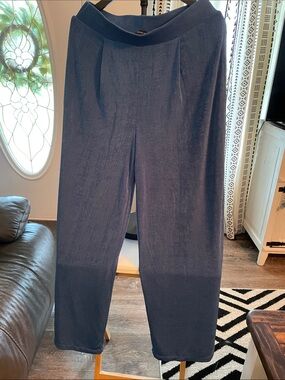 Boston Proper Navy Wide-Leg Pants (0054)